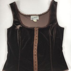 SYLVIE & MADO VELVET TANK TOP